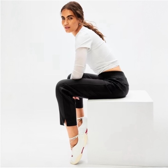 Athleta Brooklyn Mid Rise Ankle Pant Black NWT SIZE 4 - Picture 8 of 10